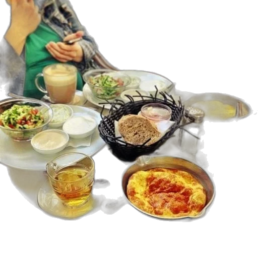 food, jewelry, photorealistic, 3d render, table, variety, dishes, including transparent PNG cut-out
