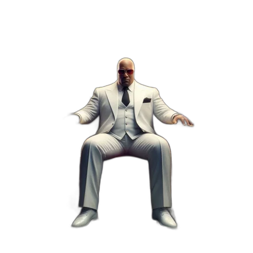 jacket, furniture, robot, face, 3d render, concept art, pixel art, photorealistic transparent PNG cut-out