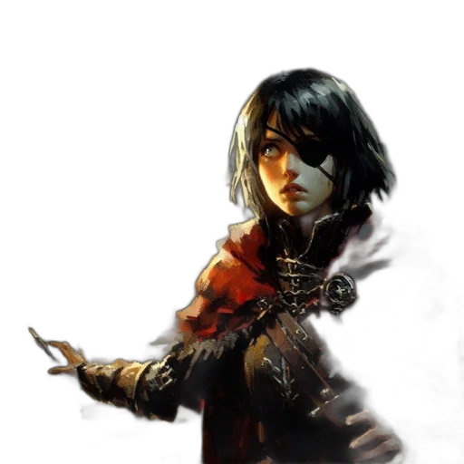 sword, weapon, face, staff, fantasy art, concept art, comic book art, photorealistic transparent PNG cut-out