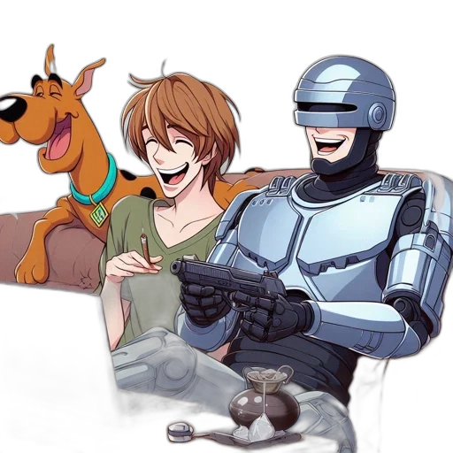 robot, weapon, animal, concept art, cartoon, comic book art, pixel art, outer space transparent PNG cut-out