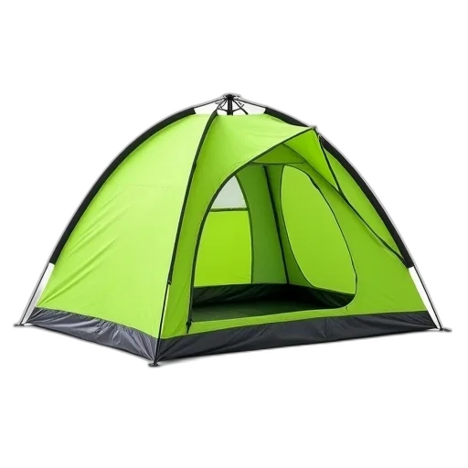 umbrella, 3d render, bright, green, tent, black, trim, set transparent PNG cut-out