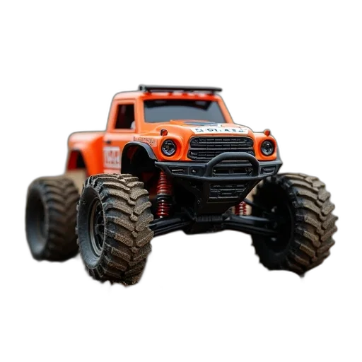 car, 3d render, concept art, remote, controlled, toy, crawler, truck transparent PNG cut-out