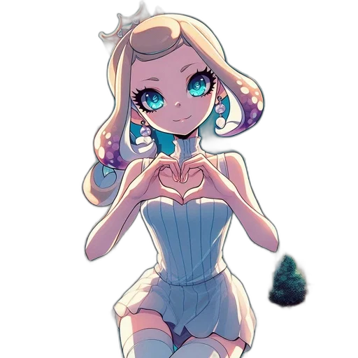 dress, robot, crown, jewelry, cartoon, concept art, anime, pixel art transparent PNG cut-out