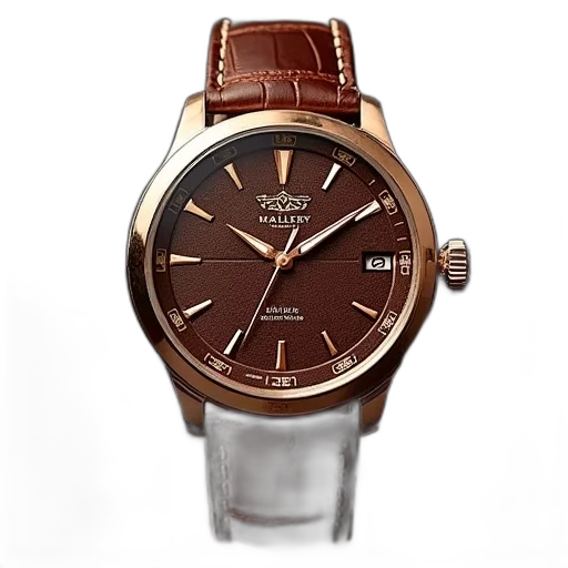 watch, brown, alligator, skin transparent PNG cut-out