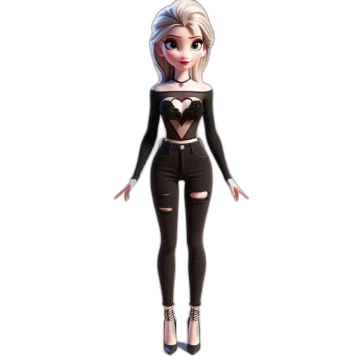 dress, robot, jacket, 3d render, cartoon, concept art, fantasy art, monochrome transparent PNG cut-out