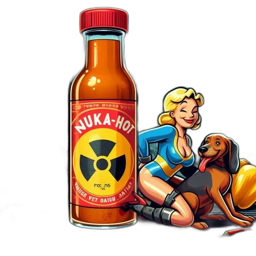 bottle, weapon, food, comic book art, concept art, scene, blonde, woman transparent PNG cut-out