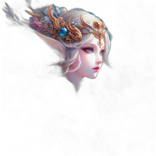crown, mask, face, jewelry, fantasy art, concept art, photorealistic, pixel art transparent PNG cut-out