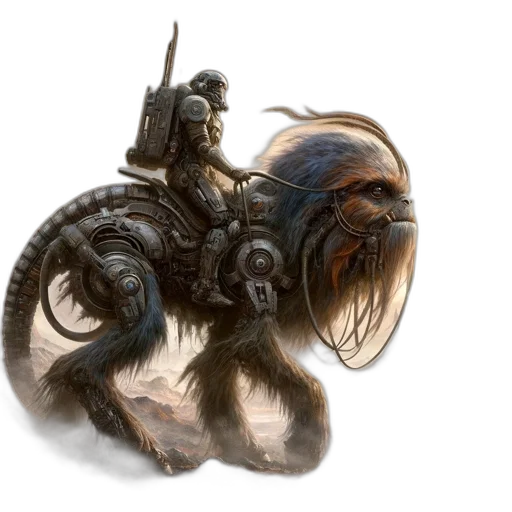 creature, dragon, hair, animal, concept art, fantasy art, photorealistic, 3d render transparent PNG cut-out