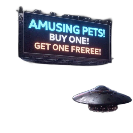 hat, animal, creature, 3d render, pixel art, concept art, outer space, extraterrestrial transparent PNG cut-out