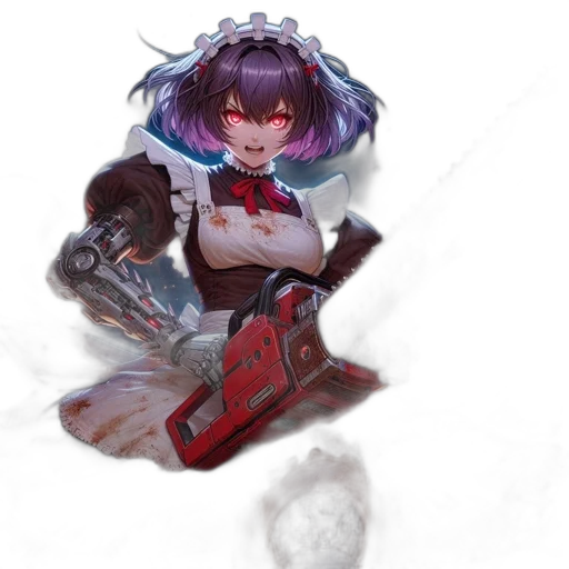 weapon, staff, robot, sword, concept art, anime, fantasy art, cyberpunk transparent PNG cut-out