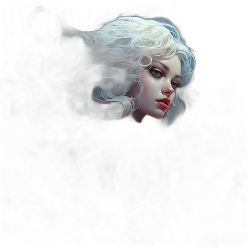 face, dragon, hair, mask transparent PNG cut-out