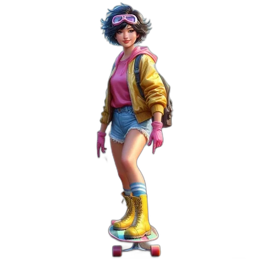 jacket, concept art, vaporwave, 3d render, pixel art, pastel, neon, colorful transparent PNG cut-out