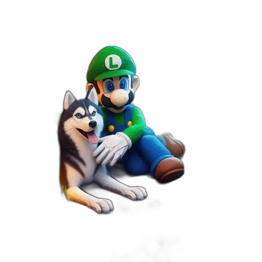 animal, creature, concept art, pixel art, 3d render, fantasy art, green, blue transparent PNG cut-out