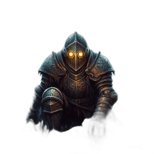 mask, sword, robot, weapon, fantasy art, concept art, pixel art, 3d render transparent PNG cut-out