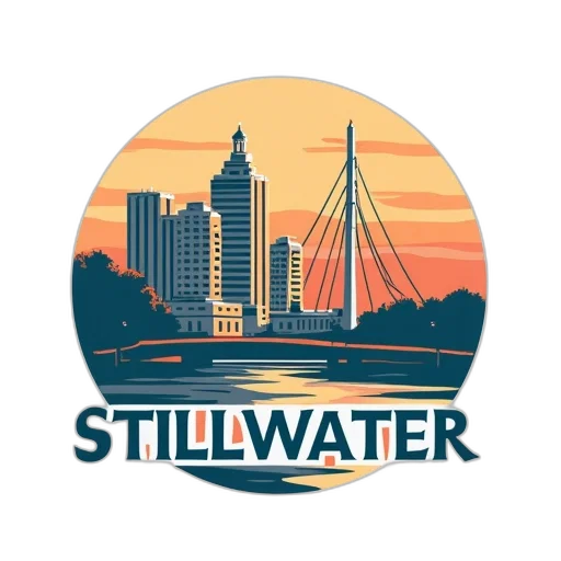 city, stillwater, logo transparent PNG cut-out