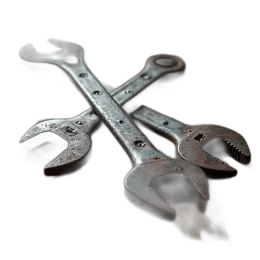 jewelry, weapon, staff, sword, 3d render, set, old, rusty transparent PNG cut-out