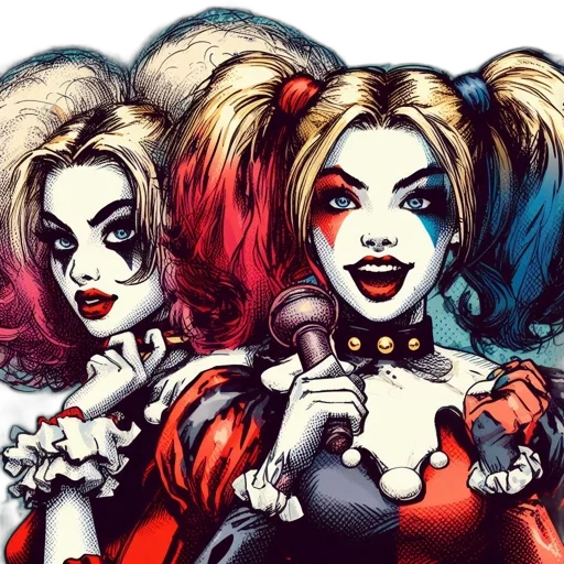 comic book art, cartoon, concept art, two, animated, females, vivid, makeup transparent PNG cut-out