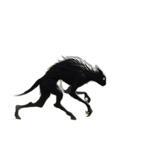 creature, dragon, animal, hair, concept art, fantasy art, 3d render, photorealistic transparent PNG cut-out