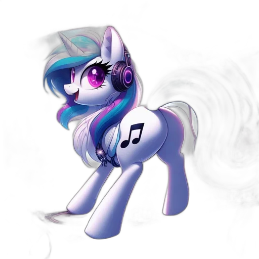 staff, concept art, fantasy art, cartoon, 3d render, pony, character, adorned transparent PNG cut-out