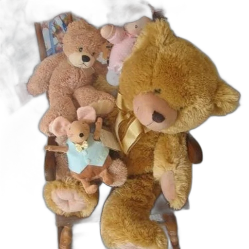 staff, forest, fog, rocking, chair, stuffed, animals, including transparent PNG cut-out