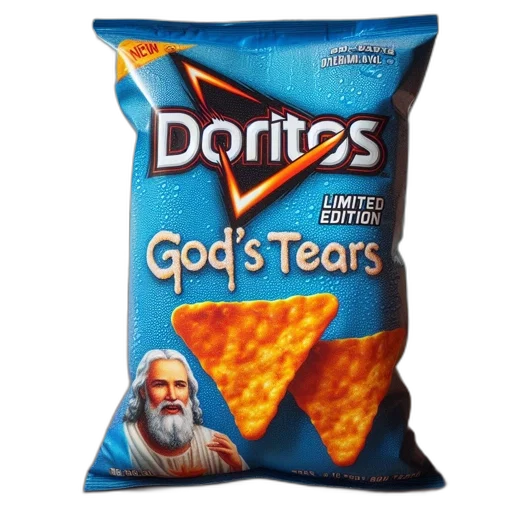 food, bag, limited, edition, god, tears, doritos, chips transparent PNG cut-out
