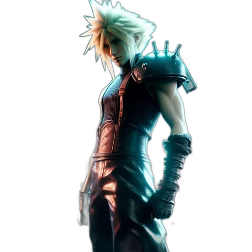 staff, weapon, hair, sword, concept art, 3d render, cyberpunk, fantasy art transparent PNG cut-out