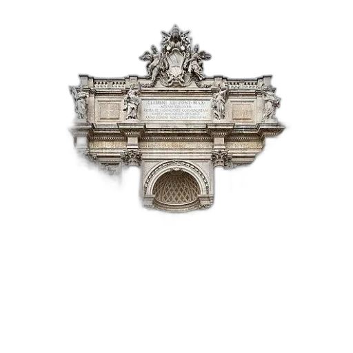crown, jewelry, furniture, staff, 3d render, photorealistic, trevi, fountain transparent PNG cut-out