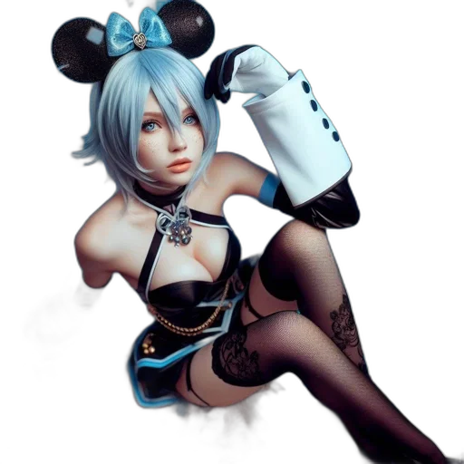 weapon, robot, staff, concept art, 3d render, fantasy art, anime, blue transparent PNG cut-out