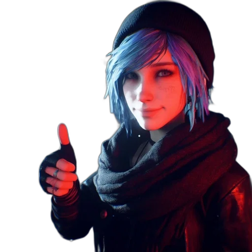 jacket, staff, weapon, face, cyberpunk, concept art, photorealistic, 3d render transparent PNG cut-out