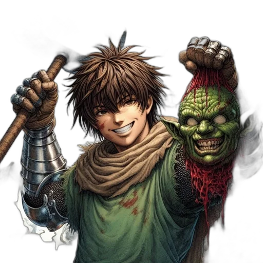 mask, face, staff, weapon, fantasy art, comic book art, concept art, pixel art transparent PNG cut-out