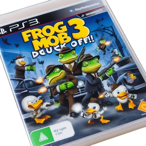 concept art, video, game, box, ps3, frog, mob, duck transparent PNG cut-out