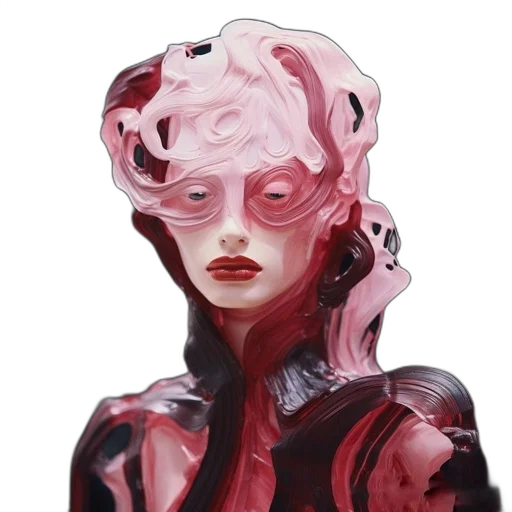 mask, face, creature, robot, concept art, cyberpunk, fantasy art, comic book art transparent PNG cut-out