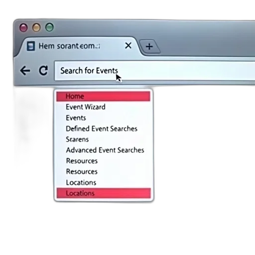 staff, computer, screen, displaying, search, bar, text, events transparent PNG cut-out