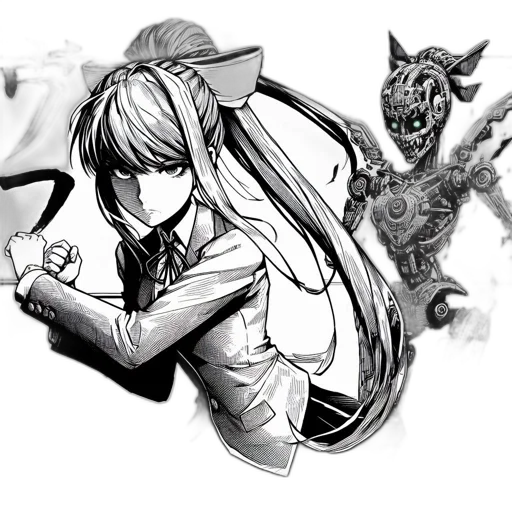 creature, mask, animal, weapon, anime, concept art, comic book art, fantasy art transparent PNG cut-out
