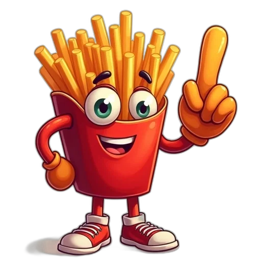 food, crown, robot, animal, 3d render, photorealistic, concept art, deep transparent PNG cut-out