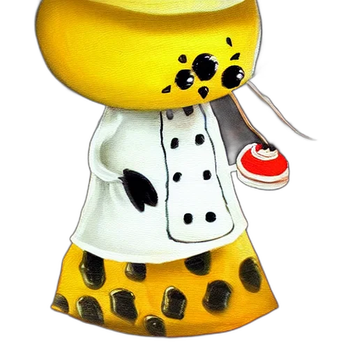 robot, hat, staff, dress transparent PNG cut-out