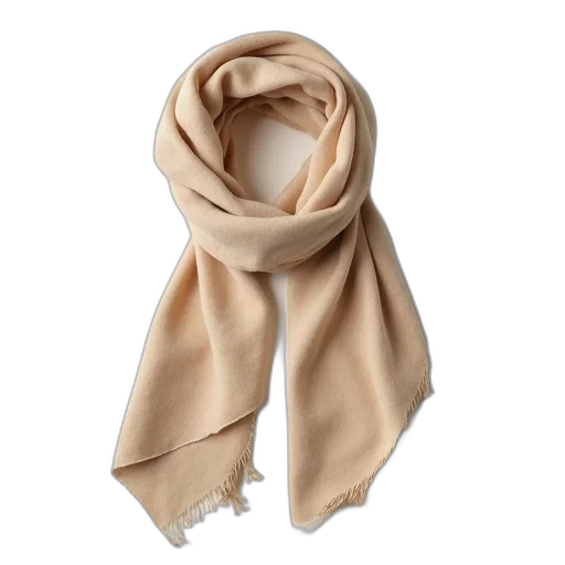 earth tones, beige, scarf, simple, design, small, logo, bottom transparent PNG cut-out
