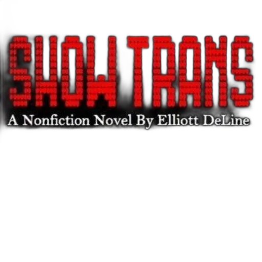 image, features, title, show, trans, bold, red, letters transparent PNG cut-out