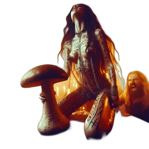 hair, creature, animal, 3d render, concept art, underwater, dimly, lit transparent PNG cut-out