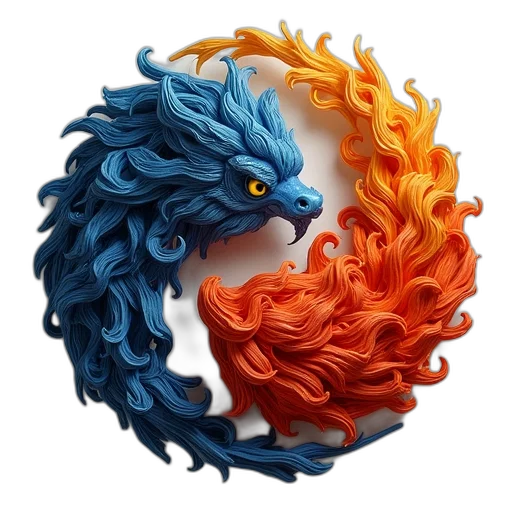 dragon, mask, jewelry, hair transparent PNG cut-out