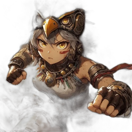 dragon, weapon, staff, mask, fantasy art, concept art, anime, pixel art transparent PNG cut-out