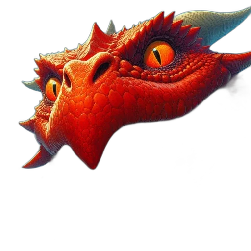 dragon, creature, animal, staff, concept art, 3d render, fantasy art, photorealistic transparent PNG cut-out