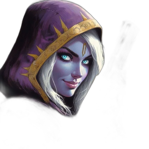 face, mask, staff, crown, fantasy art, concept art, pixel art, comic book art transparent PNG cut-out