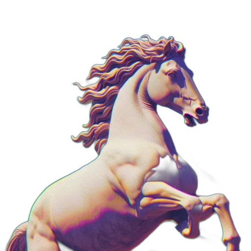 dragon, animal, creature, staff, vaporwave, 3d render, fantasy art, photorealistic transparent PNG cut-out
