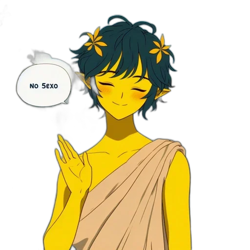 mask, anime, concept art, cartoon, pixel art, golden, serene, greco-roman transparent PNG cut-out