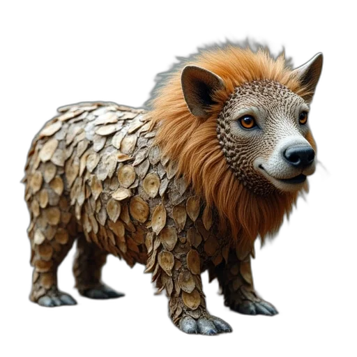 animal, creature, 3d render, photorealistic transparent PNG cut-out