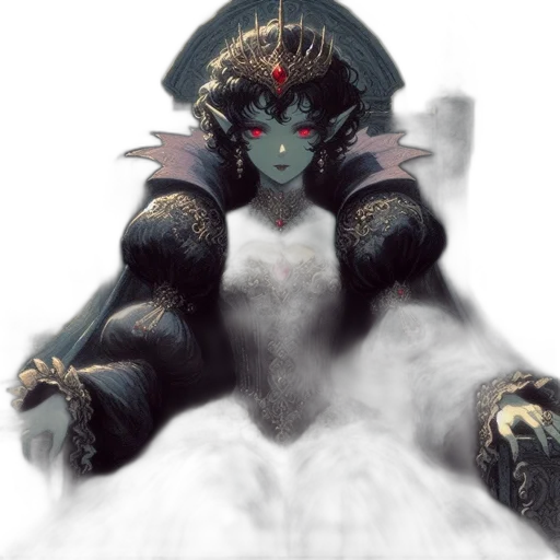 dragon, creature, mask, crown, fantasy art, concept art, watercolor, pixel art transparent PNG cut-out