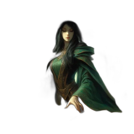 dress, hair, creature, dragon, fantasy art, 3d render, concept art, photorealistic transparent PNG cut-out