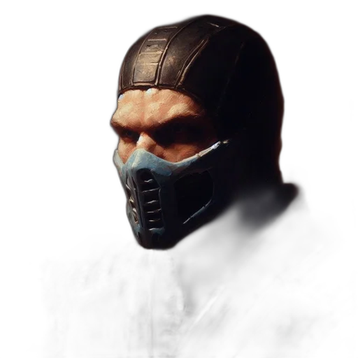 mask, face, staff, concept art, 3d render, cyberpunk, photorealistic, individual transparent PNG cut-out
