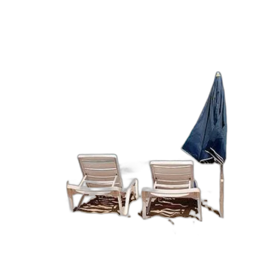 furniture, umbrella, 3d render, photorealistic, concept art, beach, underwater, rain transparent PNG cut-out